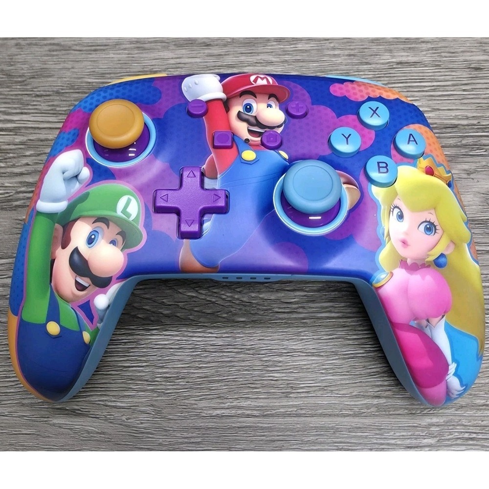 PowerA Enhanced Wireless Controller - Nintendo Switch 1 & 2 - Mario Color Splash - Picture 1 of 16